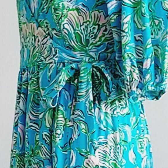 Lilly Pulitzer Women's Brantley V-Neck Midi Wrap Dress Size Small - Picture 9 of 16